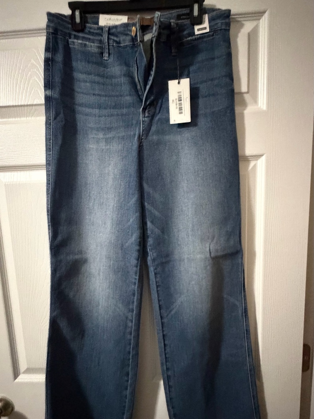 Judy Blue Wide Leg Jeans in Mid Blue Fade